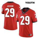 Youth Georgia Bulldogs NCAA #29 Darius Jackson Nike Stitched Red Legend Authentic College Football Jersey VER6054ZJ